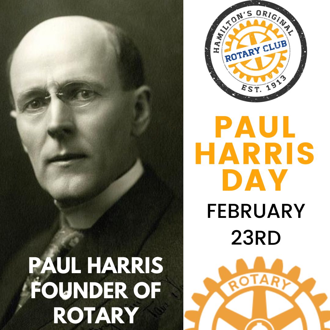 Rotary started with the vision of one man Rotary Club of