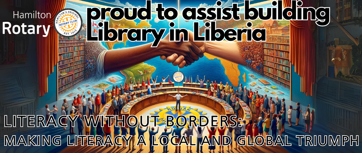 Hamilton Sister City, Paynesville City, Liberia Rotary Club Library
