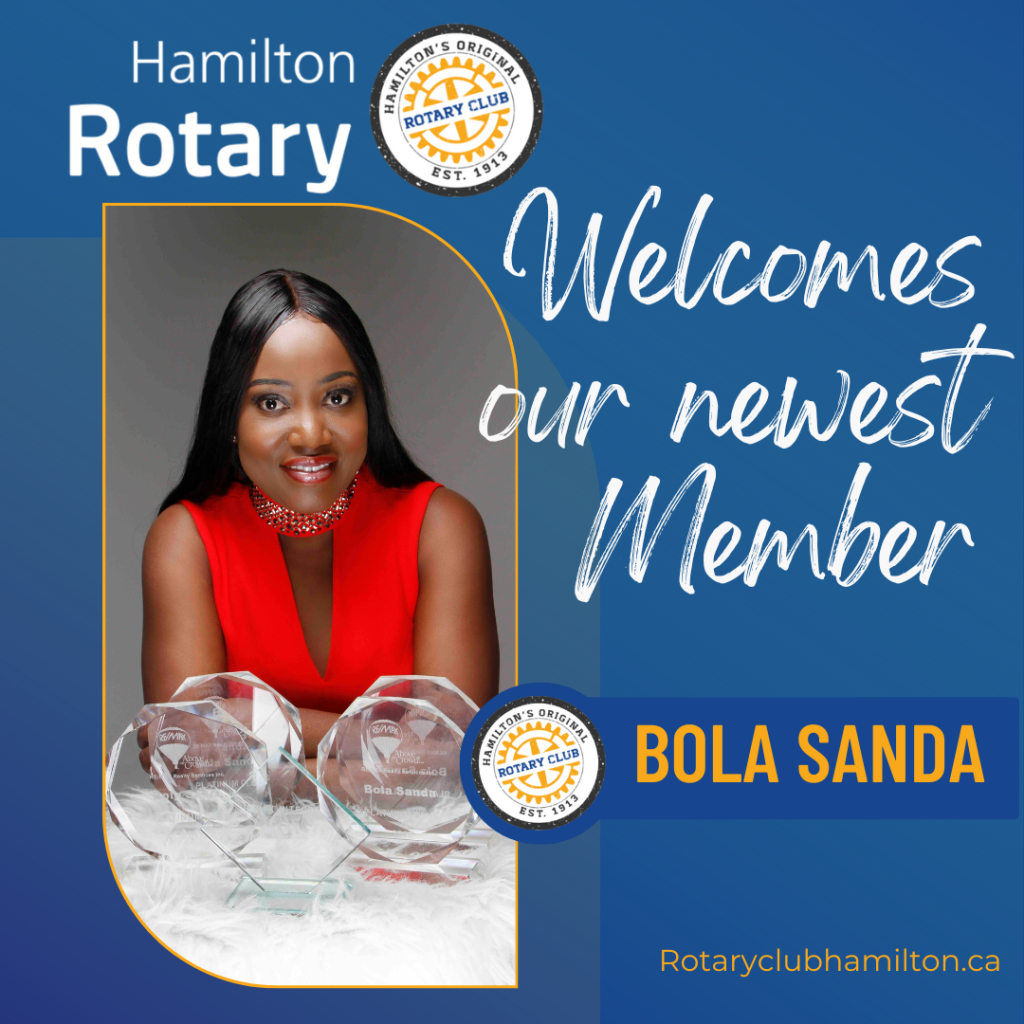 Rotary welcomes Bola Sanda