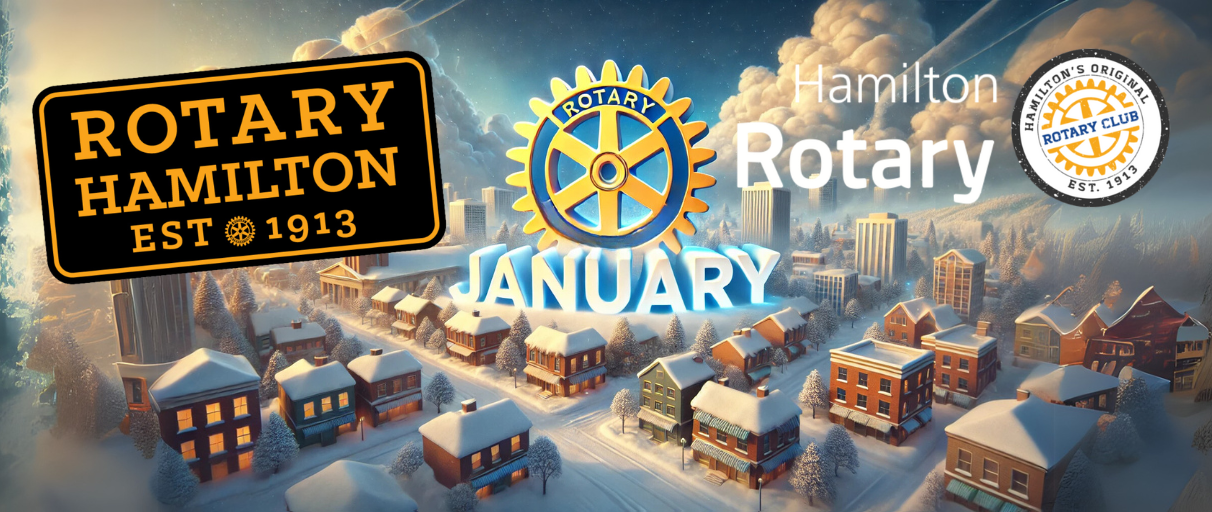 January Rotary Banner Hamilton Ontario