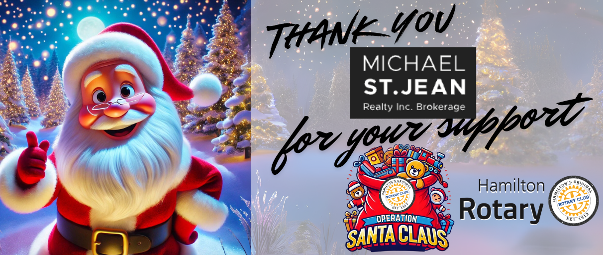 Micheal St. Jean - thank you banner