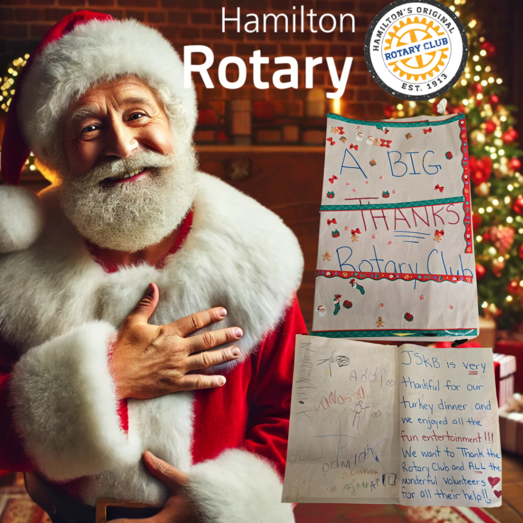 Rotary Thank you - donate to the Stocking program