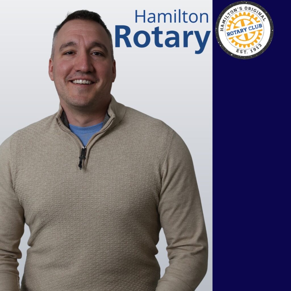 Cory Greenwood, Director of Community Service (International), Rotary Club of Hamilton