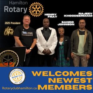 Newest Members of Rotary Club of Hamilton