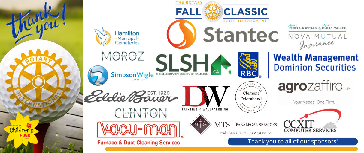 Rotary Golf tournament - sponsors 2025