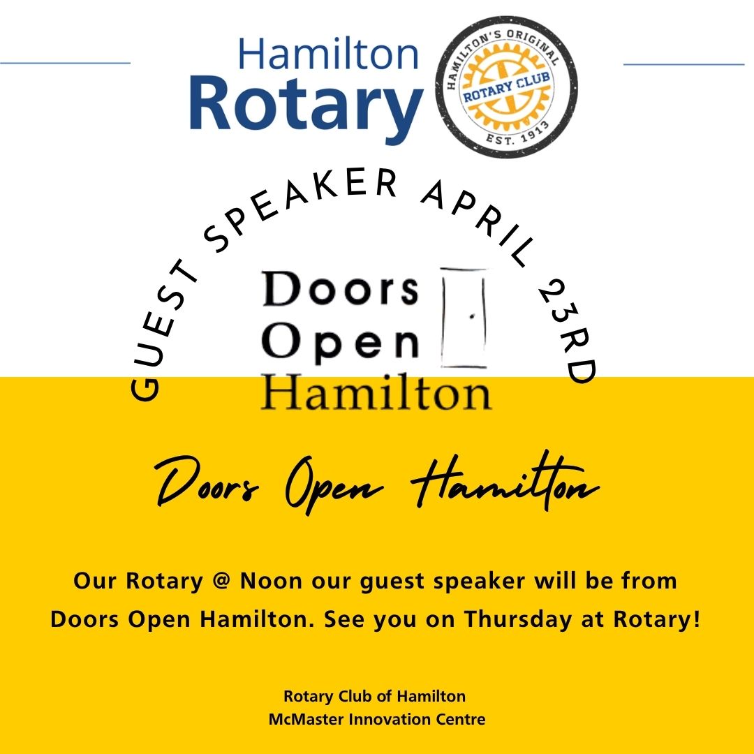 Rotary @ Noon – Doors Open Hamilton