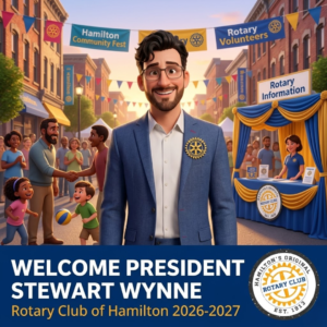 Rotary President Stewart Wynne