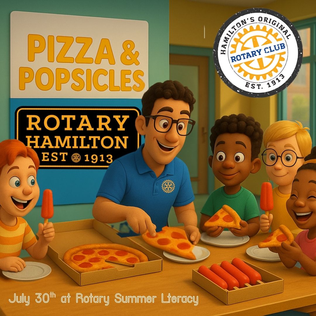 Pizza & Popsicles at Rotary Summer Literacy!
