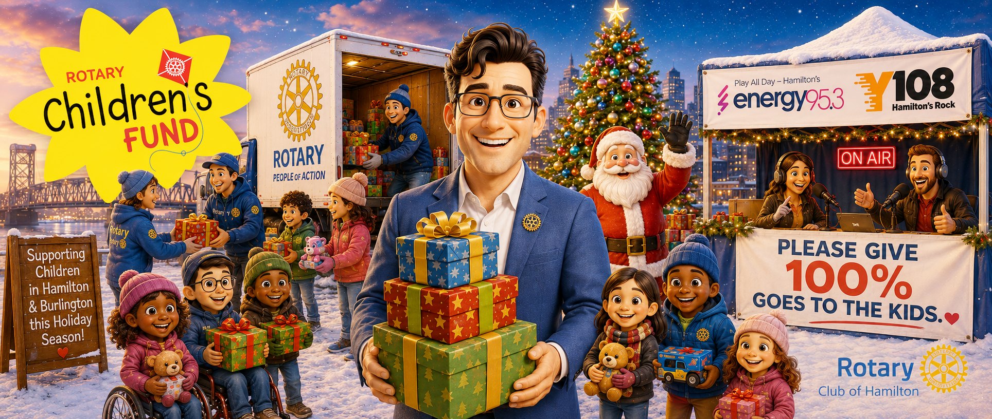 Rotary Club of Hamilton Children's Fund - Operation Santa Claus and the Christmas Tree of Hope supporting children and families this holiday season
